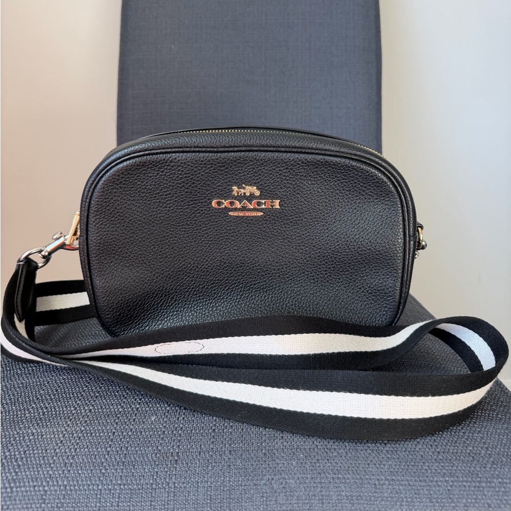 COACH | Bags | Coach Jamie Camera Bag Black Pebble Leather